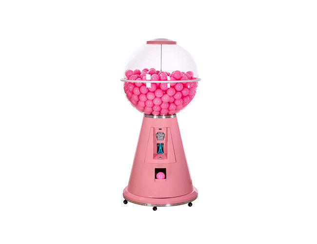 Pink Metal Body Capsule Vending Machine , Fully Automatic Vending Machine
