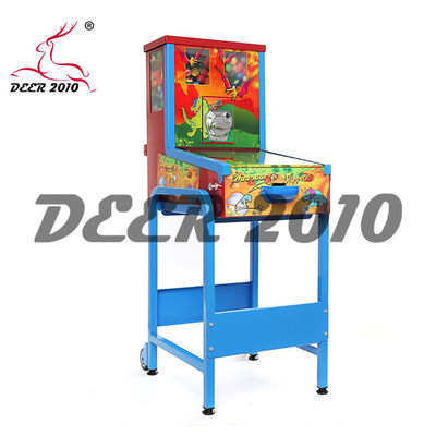 Yeşil 36*75*56CM 1-4 jetonlu Bir veya iki top oynamak üzere ayarlanabilir,  pinball otomat