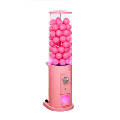 PMMA Küre Şeker Gumball Otomat 1-4 Paraları Çocuklar Için 44 * 38 * 146 CM